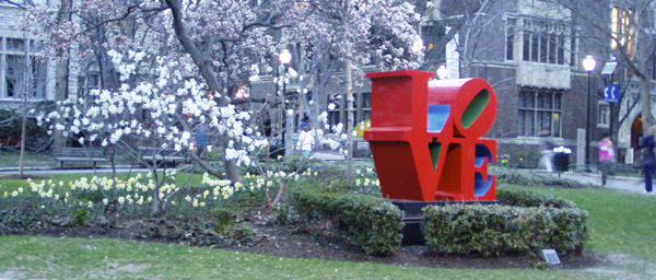 Escultura Love, Universidad de Pensilvania